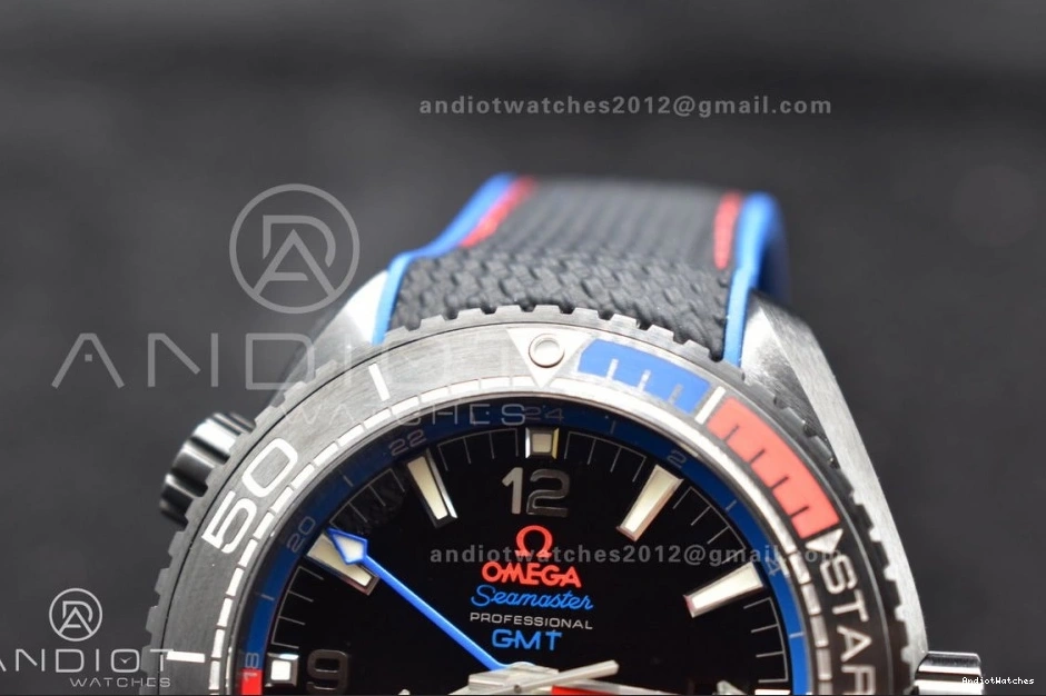 45.5mm on Strap Black 1:1 Ocean 1008 A8906 Nylon Super Deep Classic Planet Best Real VSF Black Edition Ceramic Clone 0119